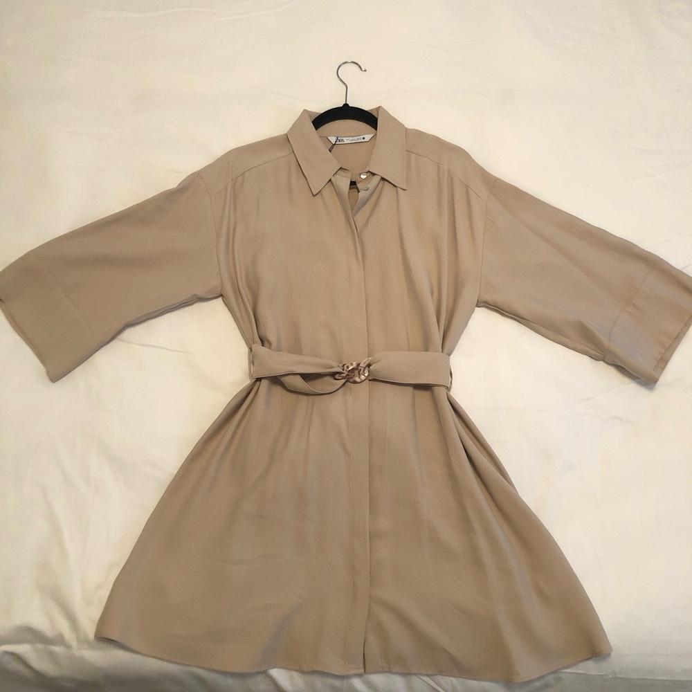 Zara khaki dress brand new !